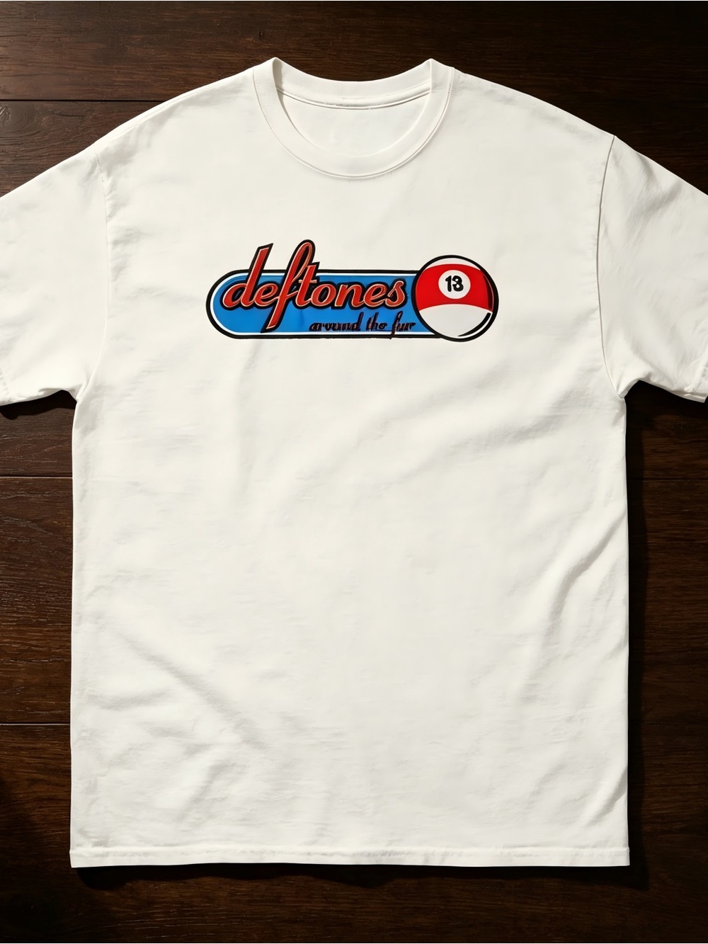 Deftones 8 ball vintage logo t shirt White T-shirt